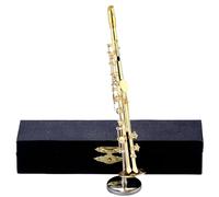 Saxophone Miniature - Saxophone Miniature Plaqué Or | Instrument De Musique En Laiton À Collectionner Avec Des Étuis De Stand Pour Afficher Les Adultes De Noël Birthday Doll House Accessoires