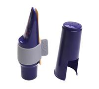 Saxophone Mouthpiece Kit, Alto Playing Mouthpiece, 3.94x1.34x1.34 inches, Protective Lid Included, Portable Instrument Accessory, Learners Aid Tool, for Outdoor Music Gear, Stage Concert Equipment