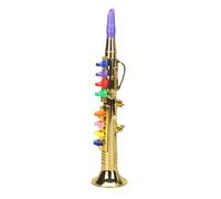 Saxophone musical pour enfants, avec 8 touches de notes colorées, adapté pour enseigner des chansons de base, instrument éducatif pour enfants, construction en matériau léger