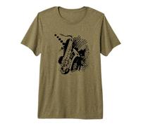 Saxophone Orchestre d'harmonie T-Shirt Haut de Gamme