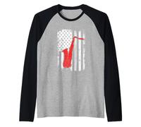 Saxophone Patriotique américain Manche Raglan