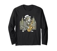 Saxophone pour Chien Musicien de Jazz Manche Longue
