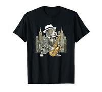 Saxophone pour Chien Musicien de Jazz T-Shirt