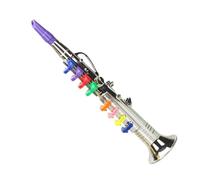 Saxophone pour, jouet de saxophone,Jouer du saxophone musical - Saxophone de chansons éducatives, trompette d'instrument de musique avec 8 touches colorées pour anniversaire de vacances
