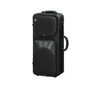 Saxophone sac de transport Sac à dos for saxophone alto en mi bémol, grande poche latérale, sac de protection spécial for instrument musique, valise rangement(Black)