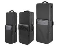 Saxophone sac de transport Sac à dos for saxophone alto ténor en mi bémol et si, étui for instrument, sac de rangement portable bandoulière simple(Black Alto)