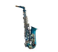 Saxophone Saxophone Alto Mi Bémol En Laiton | Corps bleu, clés nickelées
