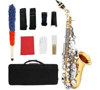 Saxophone Saxophone Soprano Si Bémol À Manche Courbé Bicolore | Timbre sans effort, facile à maîtriser, stable et concentré.