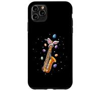 Saxophone Saxophoniste Œufs de Lapin Oreilles de Lapin Mignon Coque pour iPhone 11 Pro Max