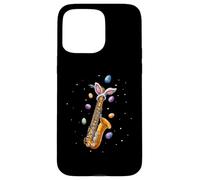 Saxophone Saxophoniste Œufs de Lapin Oreilles de Lapin Mignon Coque pour iPhone 15 Pro Max