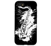 Saxophone Streetart Jazz Music Coque pour iPhone SE (2020) / 7 / 8