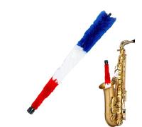 Saxophone - Tampon de nettoyage pour saxophone alto - Livre d'entretien pour saxophone alto - Coton super absorbant - Poignée antidérapante - Produits d'entretien pour instruments à vent