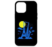 Saxophone Tour Eiffel - Vintage Jazz Music Paris Lover Coque pour iPhone 12 Pro Max