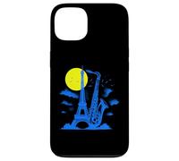 Saxophone Tour Eiffel - Vintage Jazz Music Paris Lover Coque pour iPhone 13