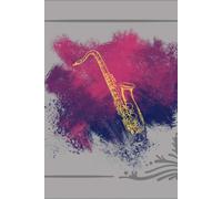 Saxophone Wide Staff Manuscript Paper And Lined Notebook: All In One 2021 Calendar, Weekly Planner With Piano And Guitar Chords