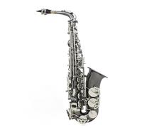 Saxophones pour débutants Saxophone alto en mi bémol plaqué nickel noir instrument de musique à vent en bois(Saxophone set)