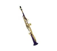 Saxophones pour débutants Saxophone soprano droit en si bémol corps en laiton instrument violet