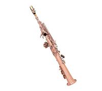 Saxophones pour débutants Saxophone soprano droit en si bémol cuivre rouge instrument pour débutant