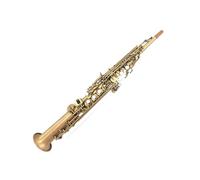 Saxophones pour débutants Saxophone soprano droit en si bémol en cuivre doré pour débutants