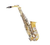 Saxophones pour les mélomanes Saxophone alto en mi bémol avec un corps en or et des clés en nickel pour un jeu sans effort
