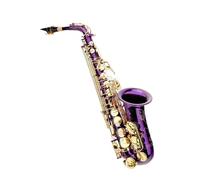 Saxophones pour les mélomanes Saxophone alto violet avec corps en tube de laiton ton mi pour débutants(Type 1)