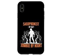 Saxophonist par Day Zombie Night Halloween Saxophone Player Coque pour iPhone XS Max