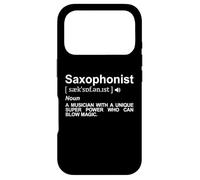 Saxophoniste Dictionnaire Saxophoniste Instrument à Vent Coque pour iPhone 17 Pro