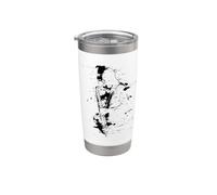 Saxophoniste Graphic Jazz Music Gobelet isotherme en acier inoxydable double paroi