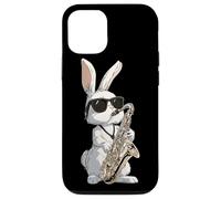 Saxophoniste Saxophoniste Lapin de Pâques Lapin Coque pour iPhone 12/12 Pro