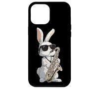 Saxophoniste Saxophoniste Lapin de Pâques Lapin Coque pour iPhone 12 Pro Max