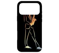 Saxophoniste Vintage Line Art Jazz Music for Boys Coque pour iPhone 17 Pro Max
