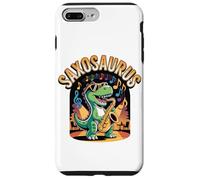 Saxosaurus Dinosaure Joueur De Saxophone Jazz Coque pour iPhone 7 Plus/8 Plus