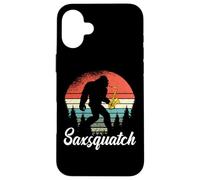 Saxsquatch - Bigfoot Playing Saxophone Sax Pun Gifts Coque pour iPhone 16 Plus