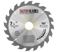 Saxton à dents plates TCT lame de scie circulaire 185 mm x 20 dents x 30 mm alésage + bagues bague convient à Bosch etc