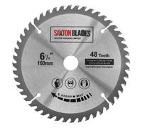 Saxton Lame de scie circulaire TCT 160 mm x 20 mm x 48 dents pour TS55 Festool Bosch Makita, etc.