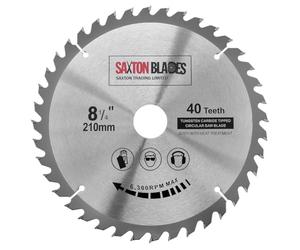 Saxton Lame de scie circulaire TCT - 210 mm x 30 x 40 t pour Festool Bosch, Makita, etc.