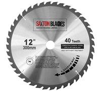 Saxton Lame de scie circulaire TCT 300 mm x 30 mm x 40 t pour Bosch, Makita, etc.