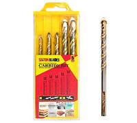 Saxton Lot de 5 forets multi-matériaux pour céramique, porcelaine, granit, marbre, maçonnerie, verre, etc