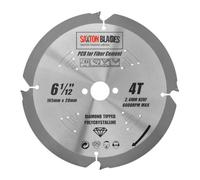 Saxton PCD lame de scie circulaire, 165 mm x 4 dents x 20 mm alésage, Pointe en diamant polycristallin pour panneaux en fibre-ciment, matériaux durs