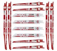 Saxton RPR12MXPRO Lot de 12 lames de scie sabre bi-métal M42 avec 8 % acier cobalt et chrome vanadium
