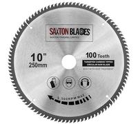 Saxton TCT circulaire Fine Cutting lame de scie pour le bois 250 mm x 30 mm x alésage x 100 dents compatible avec Bosch, Makita, Dewalt