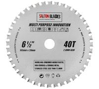 Saxton TCT TCT16540TMPT Lame de scie circulaire multi-usages 165 mm x 40 dents x 20 mm alésage (anneau 16 mm) Bois et métal Compatible avec Bosch, Dewalt, Ryobi, Makita, etc