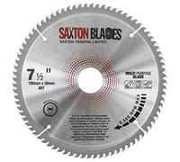 Saxton TCT TCT19080TTCG Lame de scie circulaire en aluminium laminé 190 mm x 80 dents x 30 mm alésage (anneau de 16, 20 et 25,4 mm)