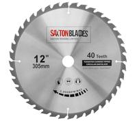 Saxton TCT TCT30540T Lame pour scie circulaire à bois 305 x 30 mm x alésage x 40 dents compatible avec Bosch, Makita et Dewalt