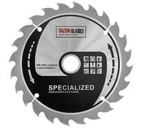 Saxton TCT16524T 165 mm x 24t TCT trait de coupe mince sans fil lame de scie circulaire compatible avec Dewalt Makita