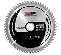 Saxton TCT16560T Lame de scie circulaire sans fil TCT 165 mm x 60 t - Compatible avec Dewalt Makita