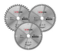 Saxton TCT184MXB20B Lames de scie circulaire 184 mm x 40, 60 et 80 dents x alésage 20 mm (anneau 16 mm)