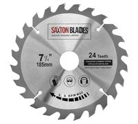 Saxton TCT18524T Lame de scie circulaire à bois 185 mm x 30 mm alésage x 24 dents pour scie Bosch, Makita, Dewalt compatible avec les scies de 190 mm
