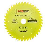 Saxton TCT21040TPRO Lame de scie circulaire de la gamme professionnelle TCT 210 mm x 40 dents x 30 mm alésage 16, 20, 25 mm, 25,4 mm Bagues