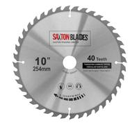 Saxton TCT25440T Lame de scie circulaire à bois 254 mm x 30 mm alésage x 40 dents pour Bosch Makita Dewalt